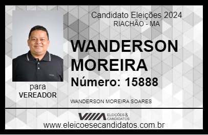 Candidato WANDERSON MOREIRA 2024 - RIACHÃO - Eleições