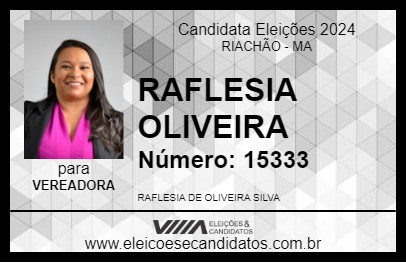 Candidato RAFLESIA OLIVEIRA 2024 - RIACHÃO - Eleições