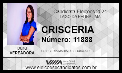 Candidato CRISCERIA 2024 - LAGO DA PEDRA - Eleições