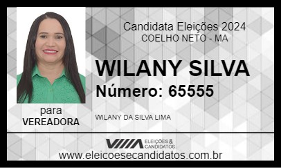 Candidato WILANY SILVA 2024 - COELHO NETO - Eleições