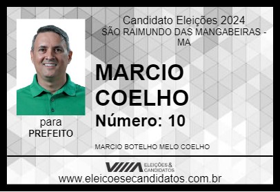 Candidato MARCIO COELHO 2024 - SÃO RAIMUNDO DAS MANGABEIRAS - Eleições