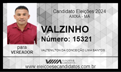 Candidato VALZINHO 2024 - AXIXÁ - Eleições