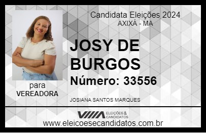 Candidato JOSY DE BURGOS 2024 - AXIXÁ - Eleições