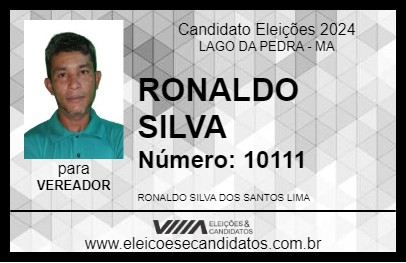 Candidato RONALDO SILVA 2024 - LAGO DA PEDRA - Eleições