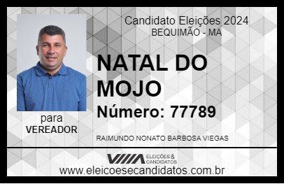 Candidato NATAL DO MOJO 2024 - BEQUIMÃO - Eleições