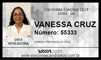 Candidato VANESSA CRUZ 2024 - AXIXÁ - Eleições