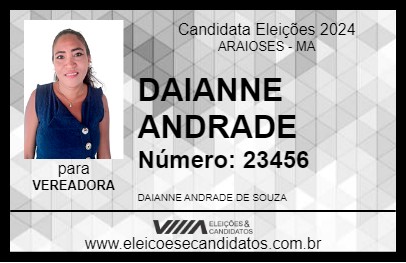 Candidato DAIANNE ANDRADE 2024 - ARAIOSES - Eleições