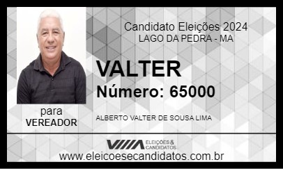 Candidato VALTER 2024 - LAGO DA PEDRA - Eleições