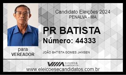 Candidato PR BATISTA 2024 - PENALVA - Eleições