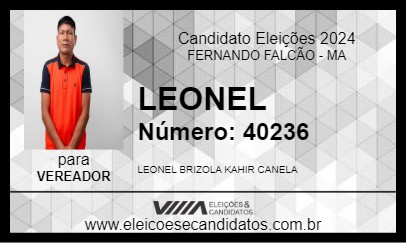 Candidato LEONEL 2024 - FERNANDO FALCÃO - Eleições