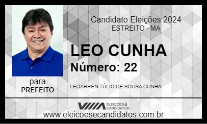 Candidato LEO CUNHA 2024 - ESTREITO - Eleições