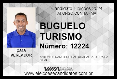 Candidato BUGUELO TURISMO 2024 - AFONSO CUNHA - Eleições