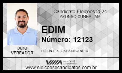 Candidato EDIM 2024 - AFONSO CUNHA - Eleições