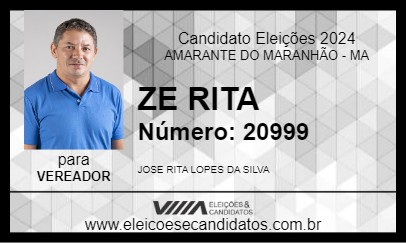 Candidato ZE RITA 2024 - AMARANTE DO MARANHÃO - Eleições