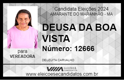 Candidato DEUSA DA BOA VISTA 2024 - AMARANTE DO MARANHÃO - Eleições