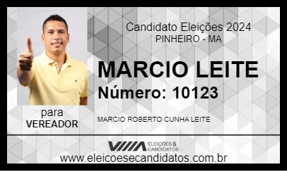 Candidato MARCIO LEITE 2024 - PINHEIRO - Eleições