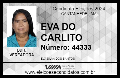 Candidato EVA DO CARLITO 2024 - CANTANHEDE - Eleições