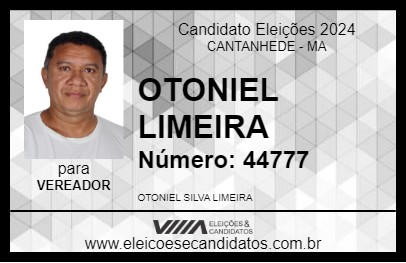 Candidato OTONIEL LIMEIRA 2024 - CANTANHEDE - Eleições