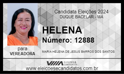 Candidato HELENA 2024 - DUQUE BACELAR - Eleições