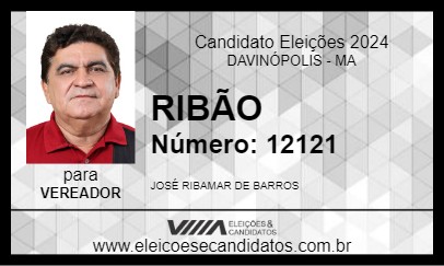 Candidato RIBÃO 2024 - DAVINÓPOLIS - Eleições