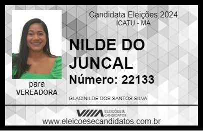 Candidato NILDE DO JUNCAL 2024 - ICATU - Eleições