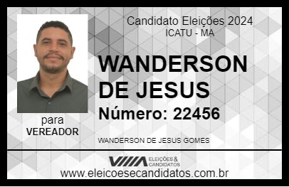 Candidato WANDERSON DE JESUS 2024 - ICATU - Eleições