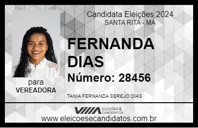 Candidato FERNANDA DIAS 2024 - SANTA RITA - Eleições