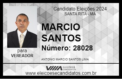 Candidato MARCIO SANTOS 2024 - SANTA RITA - Eleições