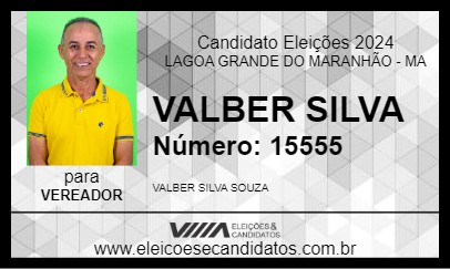 Candidato VALBER SILVA 2024 - LAGOA GRANDE DO MARANHÃO - Eleições