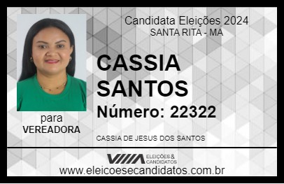 Candidato CASSIA SANTOS 2024 - SANTA RITA - Eleições