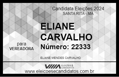 Candidato ELIANE CARVALHO 2024 - SANTA RITA - Eleições