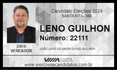 Candidato LENO GUILHON 2024 - SANTA RITA - Eleições