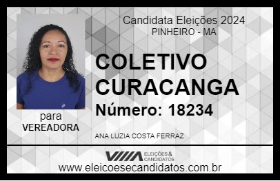 Candidato ANA LUZIA COLETIVO CURACANGA 2024 - PINHEIRO - Eleições