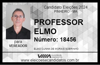 Candidato PROFESSOR ELMO 2024 - PINHEIRO - Eleições