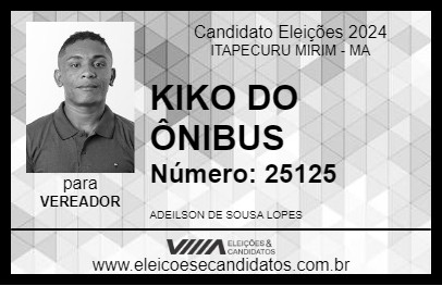 Candidato KIKO DO ÔNIBUS 2024 - ITAPECURU MIRIM - Eleições