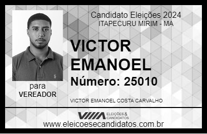 Candidato VICTOR EMANOEL 2024 - ITAPECURU MIRIM - Eleições