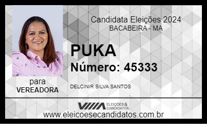 Candidato PUKA 2024 - BACABEIRA - Eleições