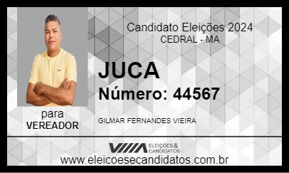 Candidato JUCA 2024 - CEDRAL - Eleições