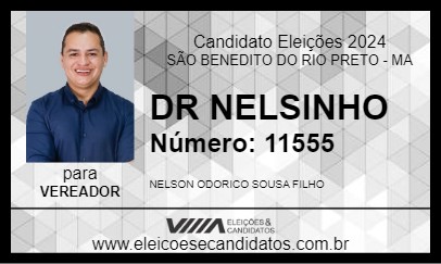 Candidato DR NELSINHO  2024 - SÃO BENEDITO DO RIO PRETO - Eleições