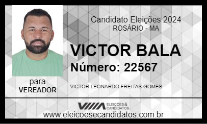 Candidato VICTOR BALA 2024 - ROSÁRIO - Eleições