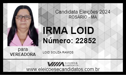 Candidato IRMA LOID 2024 - ROSÁRIO - Eleições