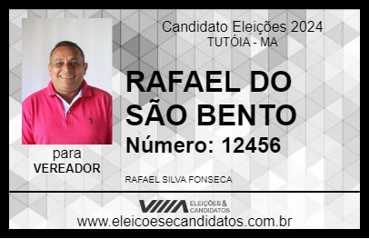 Candidato RAFAEL DO SÃO BENTO 2024 - TUTÓIA - Eleições