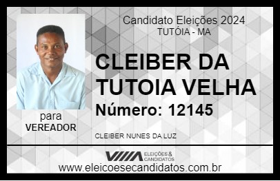 Candidato CLEIBER DA TUTOIA VELHA 2024 - TUTÓIA - Eleições