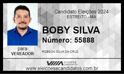 Candidato BOBY SILVA 2024 - ESTREITO - Eleições