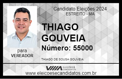 Candidato THIAGO GOUVEIA 2024 - ESTREITO - Eleições