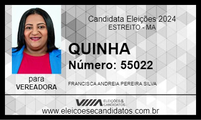 Candidato QUINHA 2024 - ESTREITO - Eleições