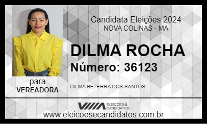 Candidato DILMA ROCHA 2024 - NOVA COLINAS - Eleições