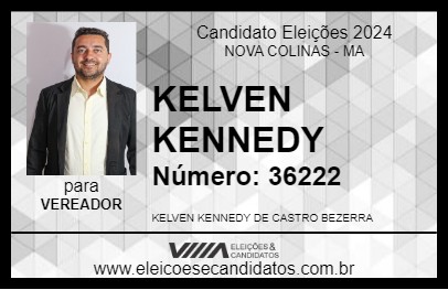 Candidato KELVEN KENNEDY 2024 - NOVA COLINAS - Eleições