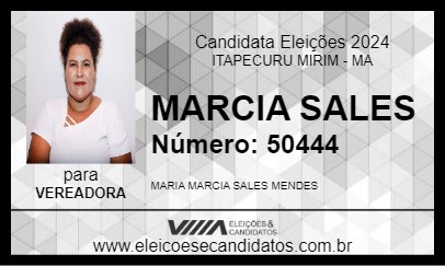 Candidato MARCIA SALES 2024 - ITAPECURU MIRIM - Eleições