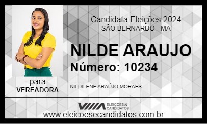 Candidato NILDE ARAUJO 2024 - SÃO BERNARDO - Eleições